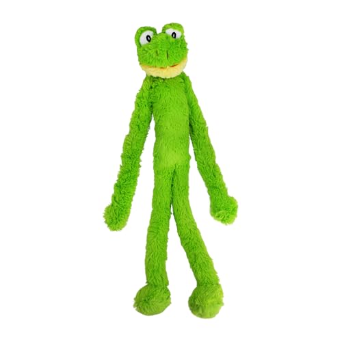 Multipet's Swinging Slevin XXL Oversized 30-Inch Green Frog Plush Dog Toy