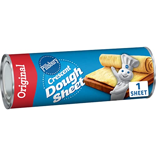 Pillsbury Dough Sheet, Original Crescent Pastry Dough, Halloween Mummy Dogs Recipe Ingredient, 1 Sheet, 8 oz