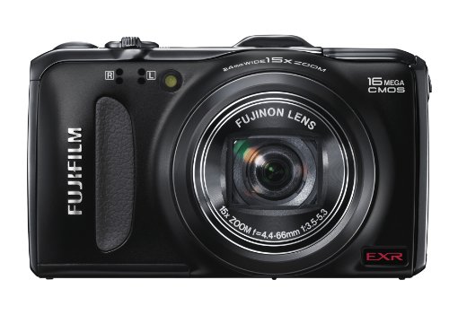 Fujifilm FinePix F600EXR 16 MP Digital Camera with CMOS Sensor and 15x Optical Zoom (Black)