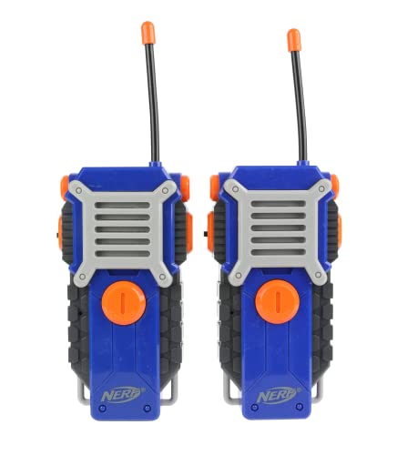 Nerf Walkie Talkie for Kids 1000 ft Range 2-Pack Battery Powered