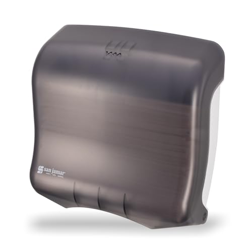 San Jamar T1755TBK Ultrafold Fusion Folded Towel Dispenser, Fits 400 Multifold/240 C-Fold Towels, Classic, Black Pearl