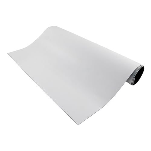 Master Magnetics Flexible Magnetic Sheet - Non-Adhesive Magnet - Ideal for Car Signs - Strong DIY Magnets for Fridge, Dry Erase Board, Crafting - 24.5" L x 12" W - White Vinyl Front - 1-Pack