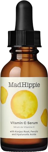 Mad Hippie Vitamin C Serum, Ultra-Hydrating with Hyaluronic Acid, Ferulic & Vitamin E, Anti-Aging, Glow Up Essentials, Cruelty-Free Skin Care, 1.02 Oz