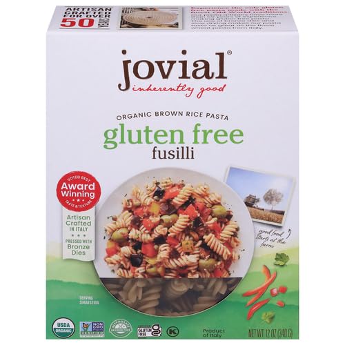 Jovial Pasta Brown rice Organic Fusilli, 12 oz