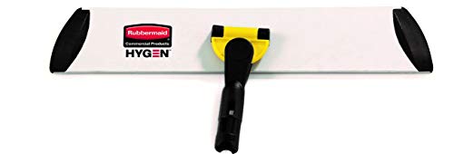 Rubbermaid Commercial Products HYGEN Microfiber Quick-Connect Mop Frame 18 inch Silver for Janitorial/Professional/Industrial Cleaners for Heavy-Duty Floor Cleaning/Mopping/Dusting