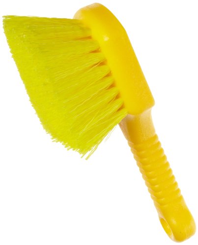 Rubbermaid Commercial 8" Utility Scrub Brush Plastic Handle Synthetic Bristles Cleaning Multi Purpose Heavy Duty Ou