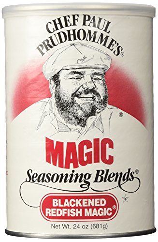 Chef Paul Blackened Redfish Magic Seasoning Blends | Cajun-Style Spices & Seasonings | Gluten-Free, No MSG, Bold Flavor | Perfect for Grilling, Cooking & BBQ | 24 oz/ 680g Canister (Pack of 1)