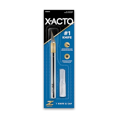 X-Acto Precision Utility Knife Metal Silver 9.0 inches Aluminum Handle Z-Series #1 Includes Safety Cap