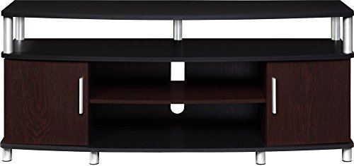 Ameriwood Home Carson TV Stand Combines affordability, looks, and convenience with an acceptable