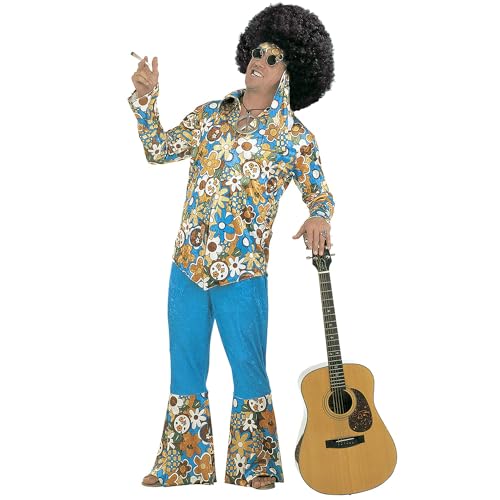 Mens Hippie Man Costume Double Extra Large UK 48/50" for 60s 70s Hippy Fancy Dress