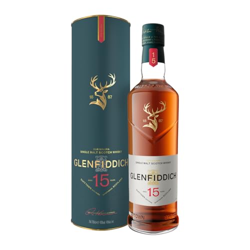 (-27%) Glenfiddich Single Malt Scotch Whisky 15 Jahre Solera mit Geschenkverpackung, 700ml (Erhältlich in verschiedenen Varianten)