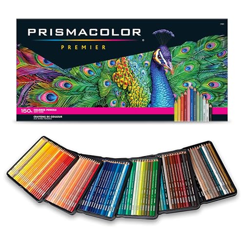 Prismacolor Premier Colored Pencils, Soft Core, 150 Count - Ultra-Smooth, Durable, Vibrant Colors