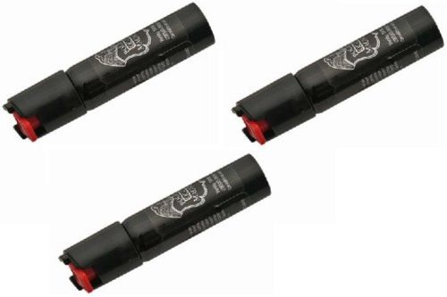 Police Magnum Compact Pepper Spray for Personal Safety - Maximum Heat Strength OC - Small, Discreet Carry Canister - Made in The USA-3 Pack 3/4oz TL
