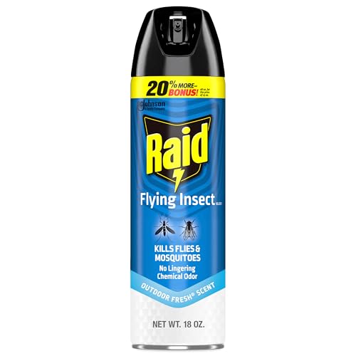 Flying Insect Spray Outdoor Fresh Scent Kills Flies Mosquitoes And