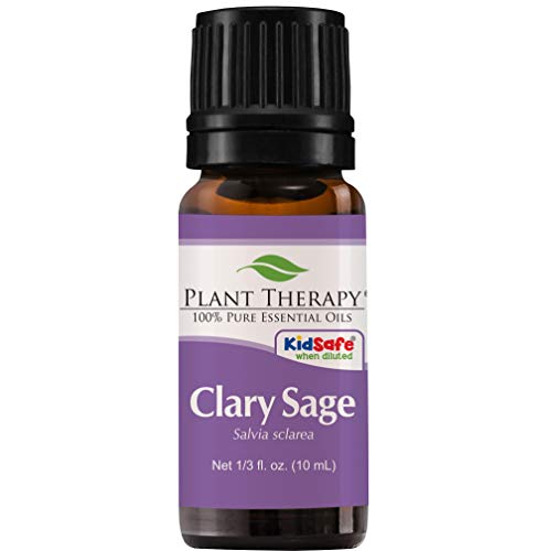 Plant Therapy Clary Sage Essential Oil 100% Pure, Undiluted, Natural Aromatherapy, Therapeutic Grade 10 mL (1/3 oz)