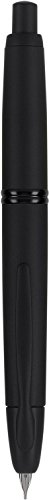 PILOT Vanishing Point Collection Refillable & Retractable Fountain Pen, Matte Black Barrel, Blue Ink, Fine Nib (60580)