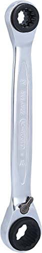 (-24%) KS Tools 503.4565 4 in 1 GEARplus umschaltbar Doppel-Ratschenringschlüssel, 10x13x17x19mm