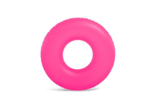 INTEX Inflatable Neon Frost Tube: 36" Diameter - 132lb Weight Capacity - One Tube - Color May Vary