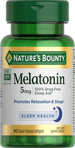 Nature's Bounty Melatonin 5mg Softgels 90ct