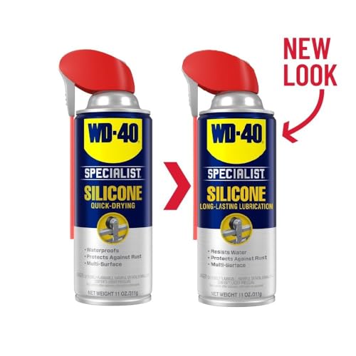 WD-40 Specialist Silicone Lubricant with SMART STRAW SPRAYS 2 WAYS, 11 OZ
