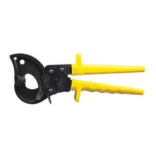 Cable Cutters, Ratcheting Wire Cable Cutter Tool Cuts Copper, Aluminum, and ACSR KLEIN TOOLS 63607