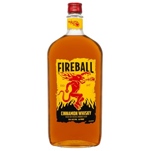 Fireball Cinnamon Whisky Liqueur, 100cl, ABV 33%