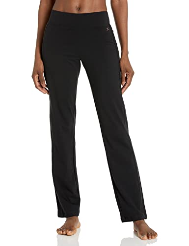 Danskin Women's Sleek Fit Yoga Pant, Black, X-Large
