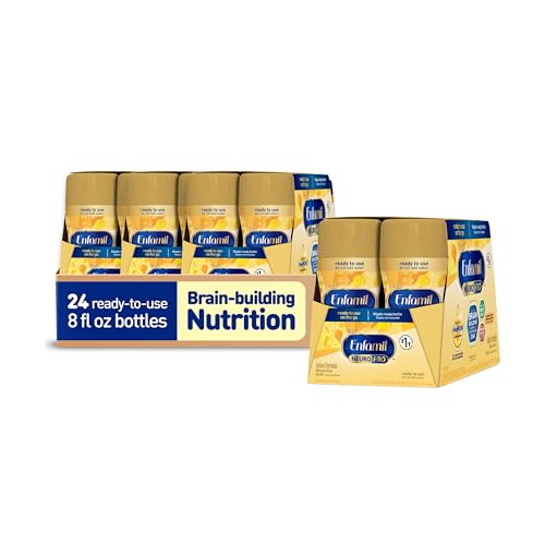 Enfamil NeuroPro Baby Formula, MFGM* 5-Year Benefit, Expert-Recommended Brain-Building Omega-3 DHA, Exclusive Immune Supporting HuMO6 Blend, Ready-to-Feed Infant Formula, Liquid, 8 Fl Oz, 24 Bottles