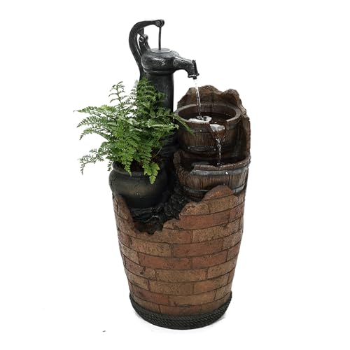 Jeco Glenville Water Pump Cascading Water Fountain Dual-Function An attractive addition to any