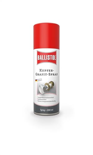 (-15%) BALLISTOL 25200 Kupfer-Grafit 200ml Spray – Montage-Spray – Schutz gegen Korrosion, Verschleiß und Festfressen, farblos