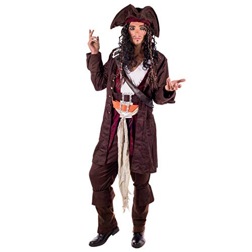 fun shack Pirate Costume Men, Mens Pirate Costume, Halloween Costumes for Men, Halloween Costumes Adult, X-Large
