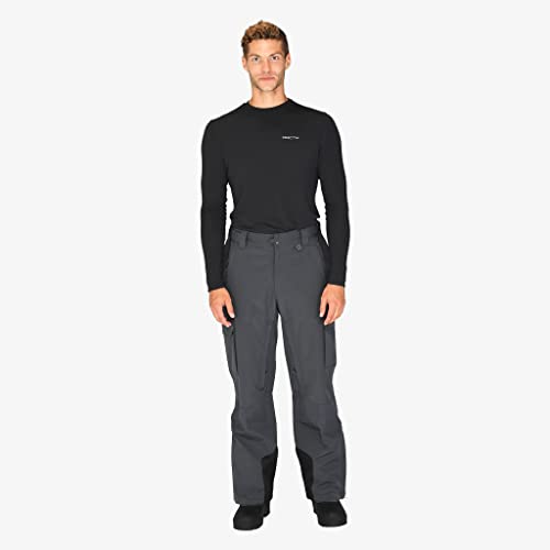Arctix Men's Mountain Premium Snowboard Cargo Pants, Charcoal, Small/32" Inseam