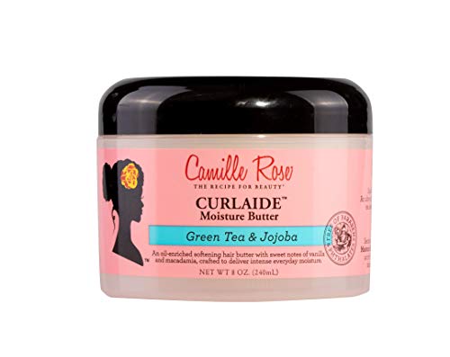 Camille Rose Curlaide Moisture Butter, Hair Styling Cream for Intense Moisture to Strengthen and Nourish Strands, 8 oz