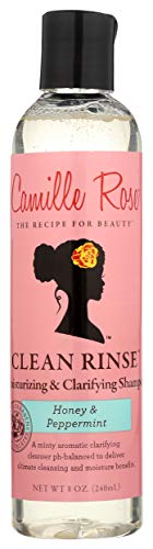 Camille Rose Clean Rinse Shampoo, with Honey and Peppermint to Moisturize and Clarify, for all Hair Types, 8 oz