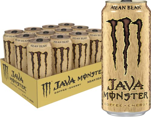Monster Energy Java Monster Mean Bean, Coffee + Energy Drink, 15 Ounce | Pack of 12 : Grocery & Gourmet Food