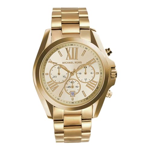 Michael Kors Bradshaw Chronograph Gold-Tone Stainless Steel Women's Watch (Model: MK5605)