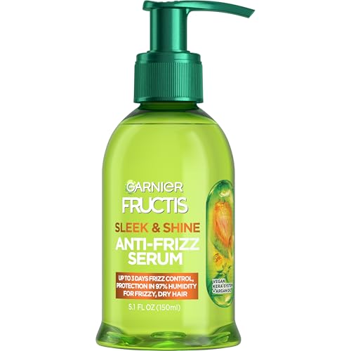 Garnier Fructis Sleek & Shine Anti-Frizz Serum Use A frizz-smoothing oil in an