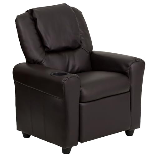 Flash Furniture Contemporary Kids Recliner with Cup Holder Crafted from high-quality materials and