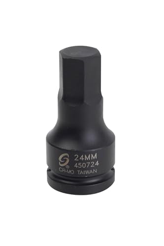 Sunex 450724 3/4-Inch Drive 24-mm Hex Driver Impact Socket