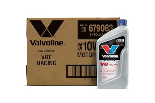 Valvoline VR1 Racing Synthetic SAE 10W-30 Motor Oil 1 QT, Case of 6