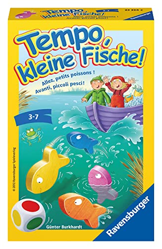 (-37%) Ravensburger 23334 - Tempo, kleine Fische, Mitbringspiel für 1-6 Spieler, Kinderspiel ab 3 Jahren, kompaktes Format, Reisespiel, Brettspiel