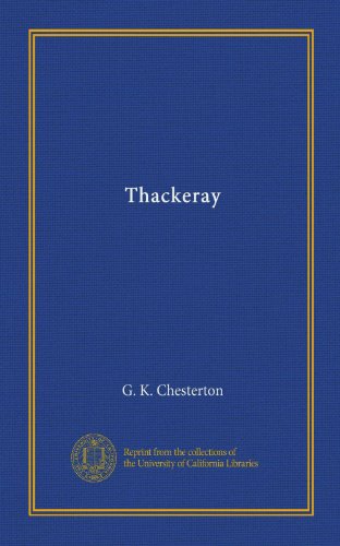 Thackeray book cover