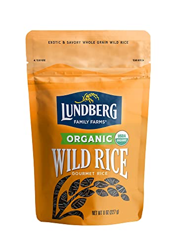 Lundberg Wild Rice, Regenerative Organic Certified – 100% Natural California Cultivated Wild Black Rice, 8 Oz