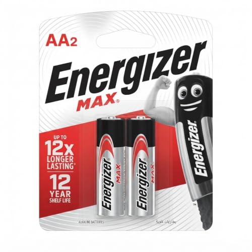 Energizer Max 10X AA2 Size Pack of 2 Battery, (E91BP2)