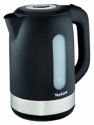 (-48%) Tefal KO3308 Kunststoff - Edelstahl Wasserkocher | Anti-Kalk Filter | 2.400 Watt | Assistierende Deckelöffnung | 1.7 L | schwarz
