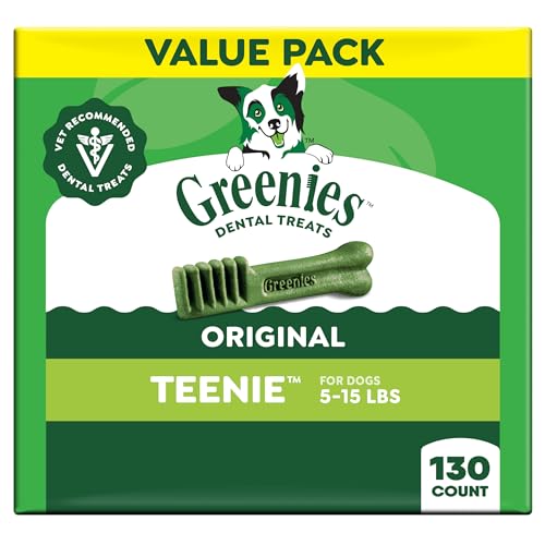Greenies Original Teenie Dental Dog Treats, 36 oz. Pack (130 Treats)