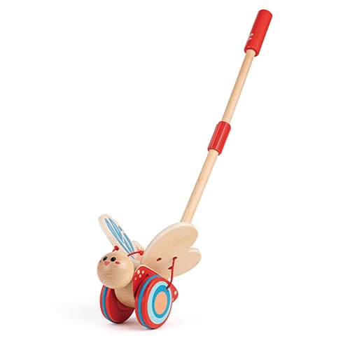 (-28%) Hape Schiebetier Schmetterling – Nachziehtier aus Holz, Lauflernspielzeug für Kleinkinder, farbenfrohes Motorikspielzeug zum Schieben, fördert Bewegung & Koordination, ab 12 Monaten