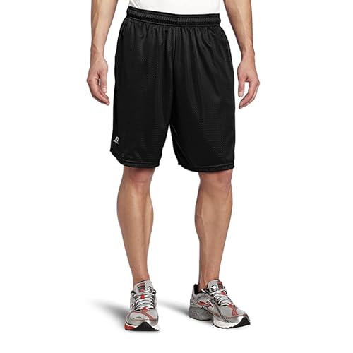Russell Athletic Men's Mesh Pocket Short, Black, X-Large