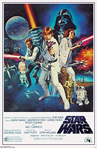 Trends International Star Wars IV One sheet Collector's Edition Wall Poster 24" x 36" for Bedroom