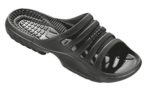 (-19%) BECO Damen Pantoletten, Badelatschen Unisex, Schwarz Schwarz 0, 39 EU